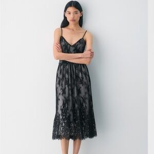 Aritzia Wilfred Tuberose dress xxs in black